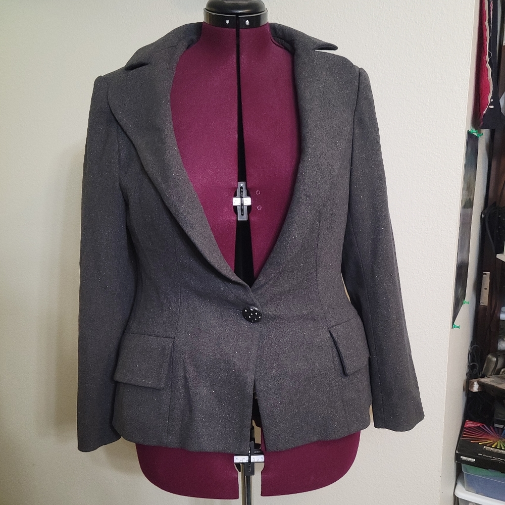 Bob Mackie Jacket with metallic shimmer